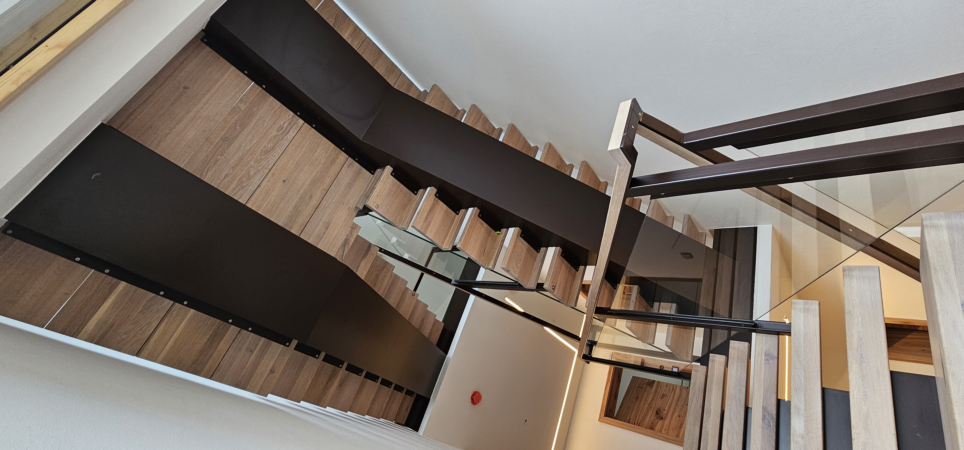 Einholmtreppe von unten